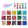 450Pcs 15 Colors Spray Painted Crackle Glass Beads CCG-YW0001-04-3