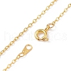 5Pcs 5 Colors Alloy Enamel Smiling Face Pendant Necklaces Set with 304 Stainless Steel Chains for Women NJEW-JN03995-7