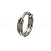 F136 Titanium 2 Line Hoop Nose Rings AJEW-D306-04P-2