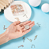 Fashewelry 3 Sets 3 Colors Zinc Alloy with Glass Rhinestone Jewelry Pendant Accessories FIND-FW0001-17-4