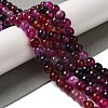Dyed & Heated Natural Dragon Veins Agate Beads Strands G-P539-A01-09-2