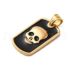 304 Stainless Steel Enamel Pendants STAS-U043-06A-G-2