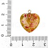Handmade Millefiori Lampwork Heart Pendants LAMP-L080-01P-02-3