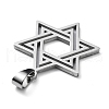 Non-Tarnish 304 Stainless Steel Pendants STAS-D036-04P-2