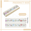 15 Yards Double Side Embroidery Flowr Polyester Lace Ribbons OCOR-WH0045-37-2