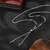 304 Stainless Steel Singapore Chain Necklace Making AJEW-JB01333-02-1