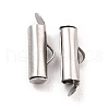 Non-Tarnish 304 Stainless Steel Slide On End Clasp Tubes STAS-C044-07C-P-1