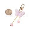 2Pcs Acrylic Butterfly Pendant Decorations HJEW-JM02869-3