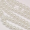 Eco-Friendly Dyed Glass Pearl Round Bead Strands X-HY-A002-6mm-RB001-1