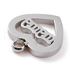 Non-Tarnish 304 Stainless Steel Charms STAS-Y002-03P-3