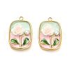 304 Stainless Steel Enamel Pendants STAS-B084-13G-01-1