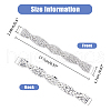 SUPERFINDINGS 4Pcs Alloy Crystal Rhinestone Connector Charms KK-FH0007-46-2