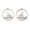 Non-Tarnish 304 Stainless Steel Pendants STAS-K020-18P-1