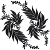 Gorgecraft 4Pcs 2 Style Leaf Computerized Embroidery Cloth Iron on/Sew on Patches DIY-GF0005-33B-1