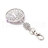 Natural Amethyst Chips Beads & Alloy Tree of Life Pendant Decorations HJEW-JM03128-01-4