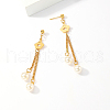 Vintage Crown Tassel Stainless Steel Stud Earrings KD9517-5