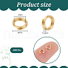 Unicraftale 200Pcs Brass Split Rings FIND-UN0016-25A-3