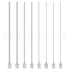 8Pcs 8 Style 304 Stainless Steel Blunt Tip Dispensing Needle with Brass Luer Lock FIND-FG0002-98-1