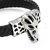 Braided Microfiber Leather Cord Bracelets BJEW-P328-16AS-01-2
