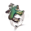 100Pcs Animal Theme Adjustable Mood Rings Set RJEW-B029-01-4