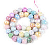 Electroplate Glass Beads Strands GLAA-N010-10mm-02-4