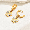 Fashionable Classic Butterfly Stainless Steel Hoop Earrings MR2941-2