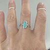 Alloy & Turquoise Finger Rings for Women FS-WG36F16-05-1