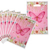 10Pcs Rectangle with Butterfly Pattern Paper Gift Bags CARB-TAC0002-04-2