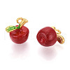 Fruit Alloy Enamel Charms ENAM-N062-06A-2