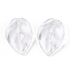 Transparent Glass Petal Beads GLAA-N001-12-4