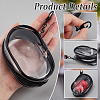   4Pcs 2 Colors Oval Transparent PVC Mini Cable Organizer Zipper Bags AJEW-PH0012-02-4