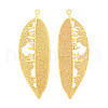 Brass Filigree Big Pendants KKC-T003-25G-1