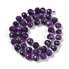 Natural Sesame Jasper Dyed Beads Strands G-H057-A21-03-5