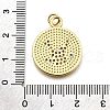 Rack Plating Brass Micro Pave Cubic Zirconia Pendants KK-K401-84G-3