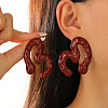 Spray Printed Alloy Stud Earrings WG1C64B-08-1
