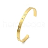 304 Stainless Steel Cuff Bangles BJEW-P348-02A-G-4