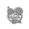 Non-Tarnish 304 Stainless Steel Hollow Connector Charms STAS-Z069-05P-1