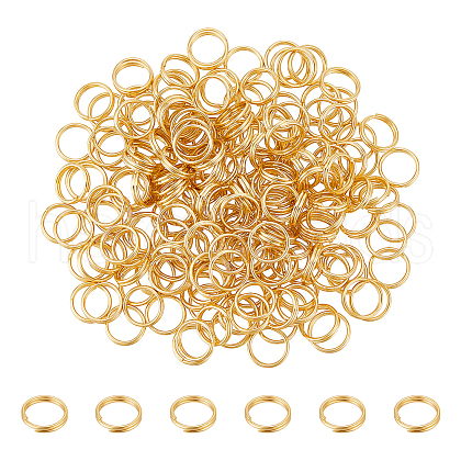Unicraftale 200Pcs Brass Split Rings FIND-UN0016-25B-1