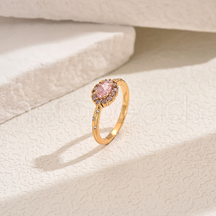 Brass Micro Pave Cubic Zirconia Finger Rings for Women NZ5142-3-1