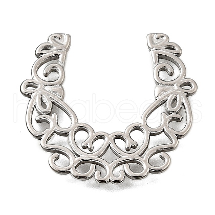 304 Stainless Steel Filigree Joiners STAS-Q362-03B-P-1