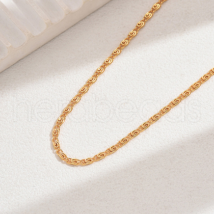Iron Lumachina Chain Ladies Necklaces for Daily Wear and Gifting RY3985-1