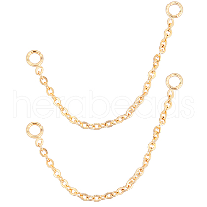 Beebeecraft 20 Strands Brass Chain Links/Connectors KK-BBC0014-91-1