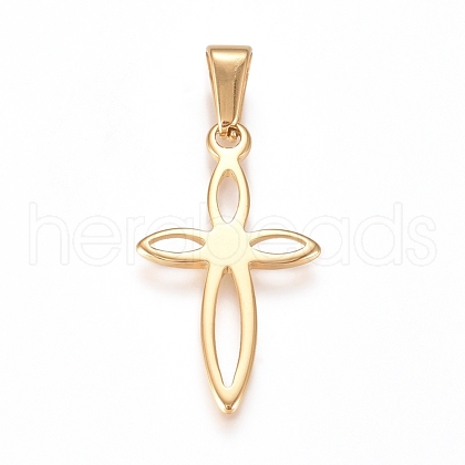304 Stainless Steel Pendants STAS-L210-30G-1