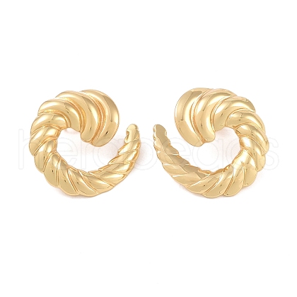 Texture Vortex 304 Stainless Steel Stud Earrings for Women EJEW-K278-27G-1