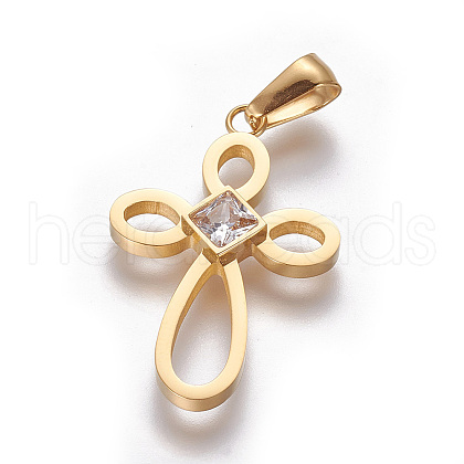 304 Stainless Steel Pendants STAS-F215-03G-1