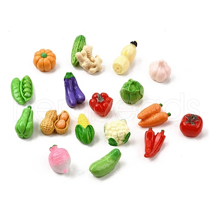 Opaque Resin Cabochons RESI-C058-01-1