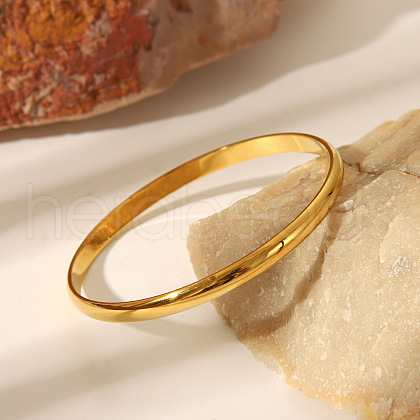 Elegant Stainless Steel Plain Bangles for Women XS8957-1-1
