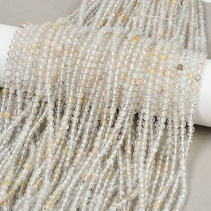 Natural White Topaz Beads Strands G-RM241221-C21-1