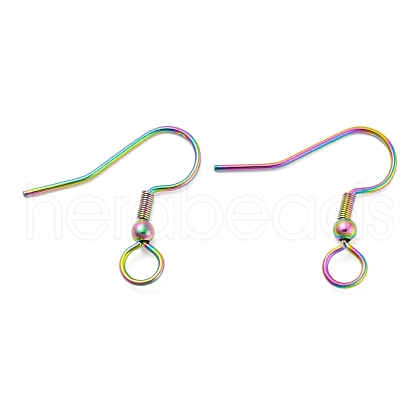 304 Stainless Steel Earring Hooks STAS-B047-30MC-1