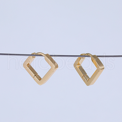 Square Stainless Steel Hoop Earrings GQ3183-1